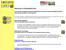 Tablet Screenshot of embeddedlinks.com